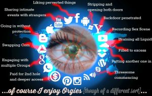 Social Media Orgy - Erotic Blackmail Worth