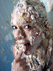 Sploshing - Food Fetish - Woman gets Pied