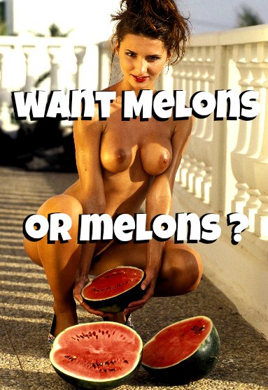 Food Fetish Breasts - Watermelons