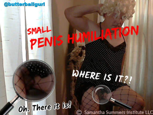 butterballgurl sph small penis humiliation fetish tiny dick